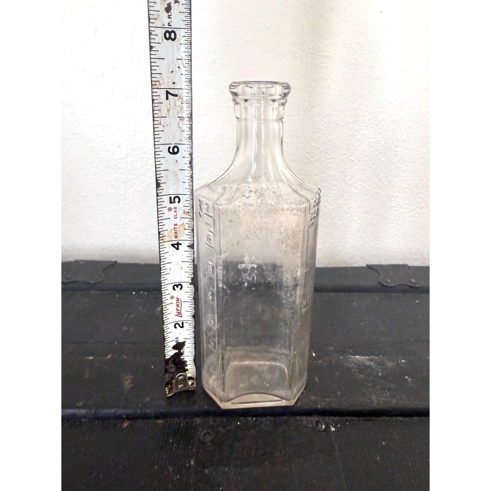Vintage Owens Clear Glass Bottle 3VIII Apothecary Medicine Bottle - Picture 7 of 7